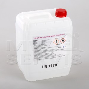 Technický líh denaturovaný (Ethylalkohol)  cena za 5 litrů, bezbarvý