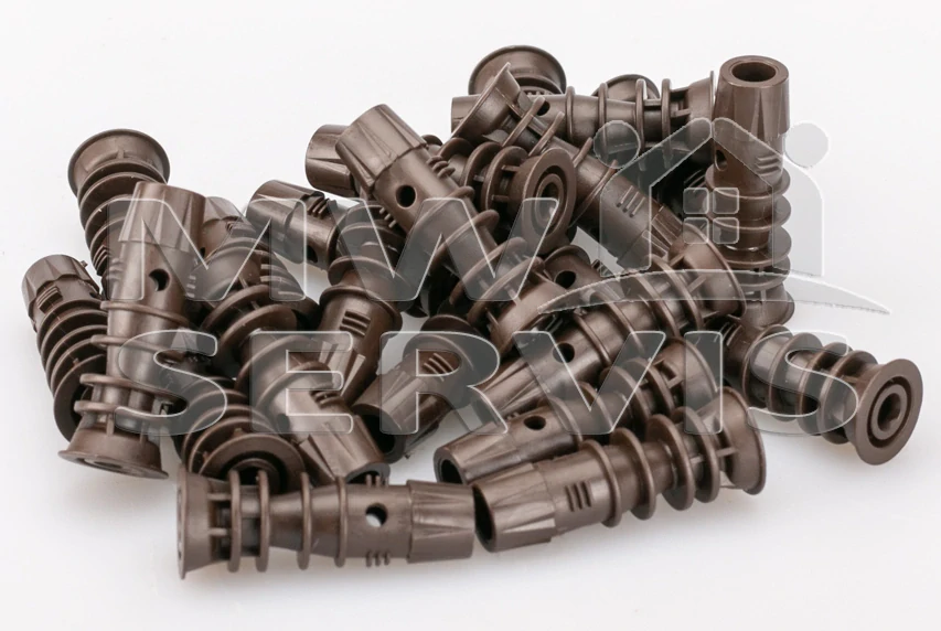 Injektor MABI - průměr 9,5 mm, délka 32 mm, hnědý - balení 100ks PC0